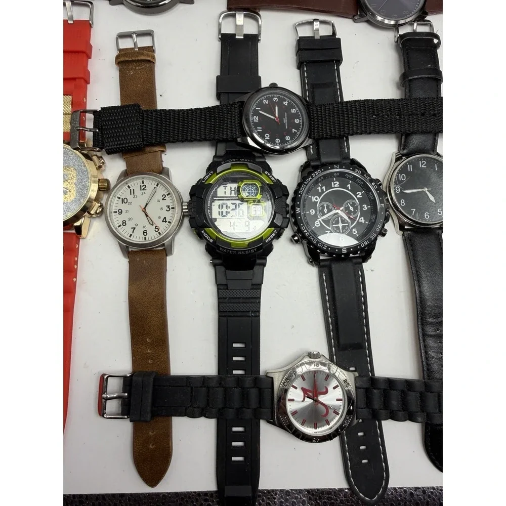 Unbranded Mens Watches Lot Of 17 For Parts Or Repair